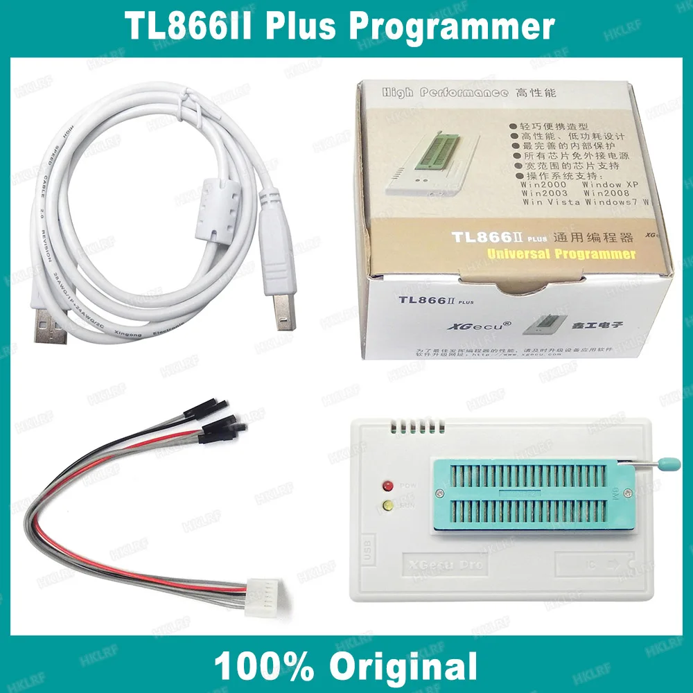 TL866II Plus Универсальный минипро биос программист 27 предметов с BGA48 BGA63 адаптеры TL866