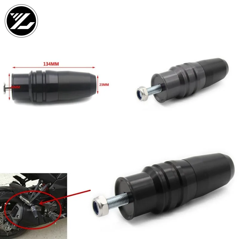 

CNC Universal 8mm Motorfiets Uitlaat Sliders Pads Frame Slider Crash Protector for TRIUMPH DAYTONA 675 SPEED TRIPLE 1050 800 675