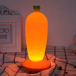Редис настольная лампа USB морковь светодиодный сенсорный переключатель ночной Светильник для детей Детские Перезаряжаемые Спальня