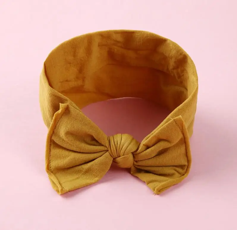 36PC/lot Bulk Baby Newborn Kids Handmade Nylon Headbands,Knotted Bow wide Nylon Headband,Children Girl Headwear Hair Accessories