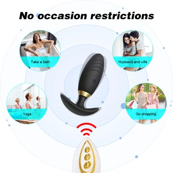 YAFEI Silicone Butt Plug for Men Prostate Massager Vibrator Masturbators Woman Gay Dildo for Anal Vibrators Fidget Sex Shop Toys 2