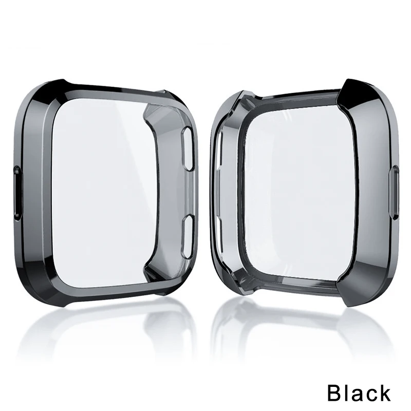 360 градусов Защитная крышка для Fitbit versa, ремешок чехол покрытие Coque Fit Bit часы Versa аксессуары защитный чехол для экрана capa