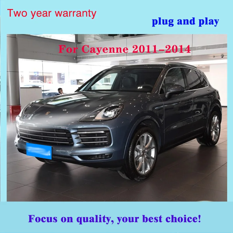 Автомобильный Стиль все светодиодный фары для Porsche Cayenne 2011- headlligt для Cayenne налобный фонарь светодиодный DRL Объектив Двойной Луч H7