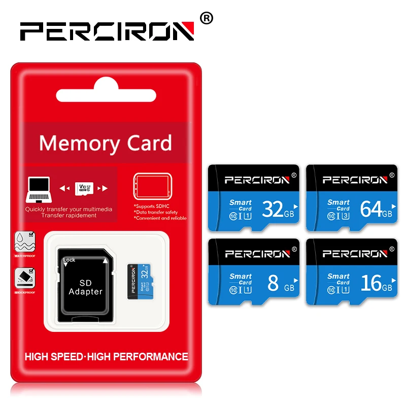 

Class 10 micro sd 128GB 64GB 32GB 16GB 8GB TF usb flash memory card microsd class10 Original card with free SDadapter for phone