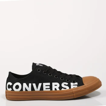 

Converse CTAS WORDMARK BLACK 166233C Black Canvas Man-BLACK SNEAKERS Men Shoes Casual Fashion 70580