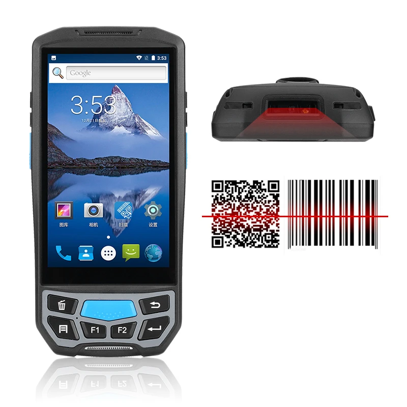 fast scanner PDA Android 8.1 Rugged Handheld Data Collector  4800mAh Battery 1D 2D Barcode Scanner 4G POS Terminal For Warehouse Logistics samsung scanner