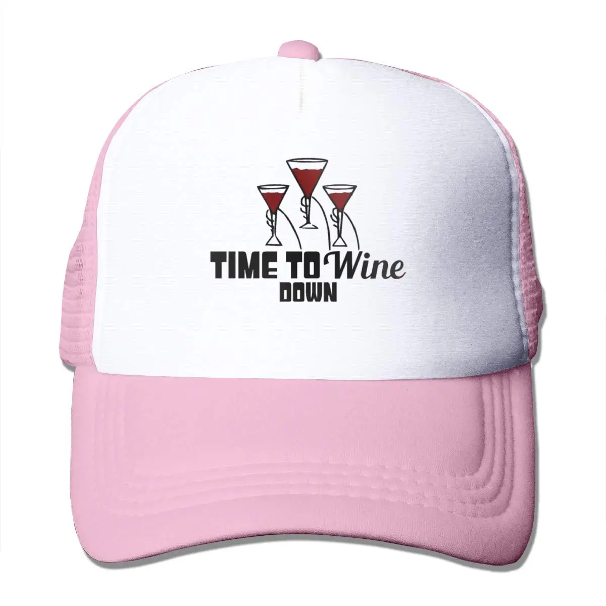 Time to Wine бейсбольные кепки с сеткой, унисекс, регулируемые кепки В Стиле Дальнобойщика