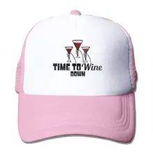 Time to Wine бейсбольные кепки с сеткой, унисекс, регулируемые кепки В Стиле Дальнобойщика
