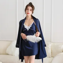 Сексуальный глубокий v-образный вырез, кружевной женский костюм-двойка, комплект одежды для сна, удобная Мягкая Интимная Ночная одежда, ночная рубашка, повседневная домашняя пижама