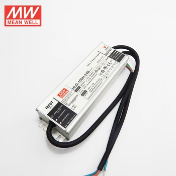 

MEAN WELL Dimmable LED driver HLG-100H-24B 24V Dimming LED Power Supply 110V/220VAC to 24V DC 4A 96W waterproof IP67 Transformer