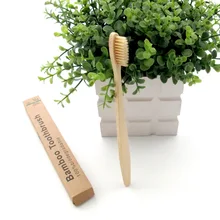 Купить 20, чтобы отправить 2 перекрестных производителей горячая Распродажа Amazon очистка полости рта уход только мягкая щетина бамбуковая ручка