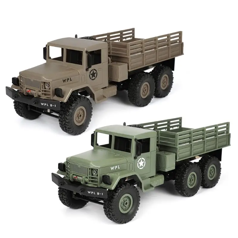 WPL B16 RC военный комплект с грузовиком 4WD 1/16 внедорожный гусеничный автомобиль игрушка для мальчиков DIY 634F