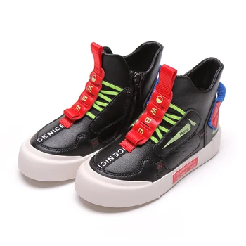 

Winter Children Shoes High-top kids Casual Shoes Flat Sneakers Plush Sport Shoe Soft Bottom Anti-Slip Wear Resistant SGF007