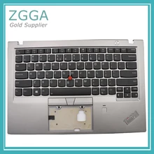 Мы используем клавиатура для lenovo ThinkPad X1 углерода Gen 6th(для детей до 20 кг по самой низкой цене, 20KH) Palmrest крышка верхний регистр КБ рамка из нержавеющей стали серебряной 01YU591