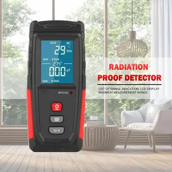 

Electromagnetic Radiation Detector LCD Digital EMF Meter Dosimeter Tester Simultaneous Dual Measurement Mode