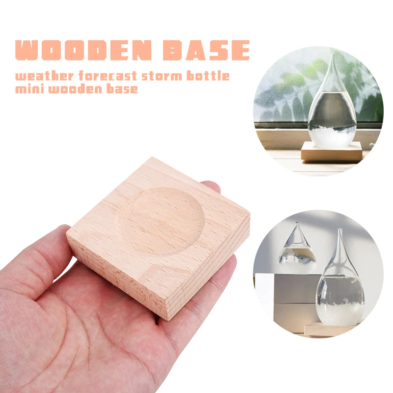Погодная база для бутылки барометр полка фигурки украшения Дерево 6 5*6 5*1 8 см