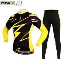 WOSAWE горный велосипед комплект одежды осень весна гоночный спортивный костюм длинные велосипедные набор трикотажных брюк гелевая Накладка для мужчин и женщин