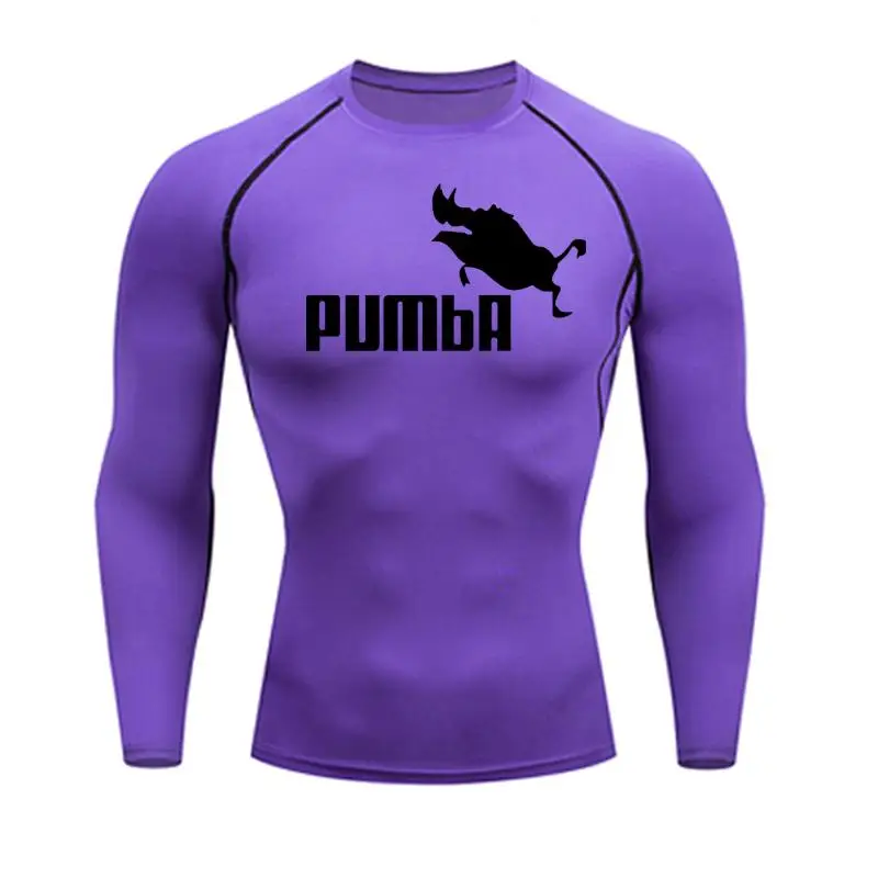 shirt Мужская спортивная одежда, мужские колготки для бега, одежда Рашгард, Мужская компрессионная одежда для спортзала, футболка для бега, комплект одежды для ММА - Цвет: shirt