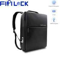 Fipilock-Mochila De FL-V4 con USB, candado con huella dactilar, bolso antirrobo para motocicleta, cerraduras inteligentes sin llave, cargador portátil