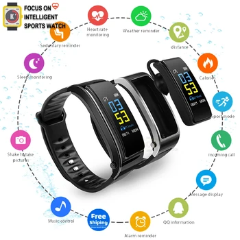 

Y3 Plus Smart Watch with Earphone Heart Rate Sleep Monitor Bluetooth Call Music Smartwatch for Business Sports Headset PK M1 B9