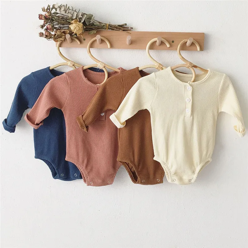Baby Girl Romper 0-2Y Spring Newborn Baby Clothes For Girls Long Sleeve Kids Boys Jumpsuit Baby Boys Outfits Clothes Summer