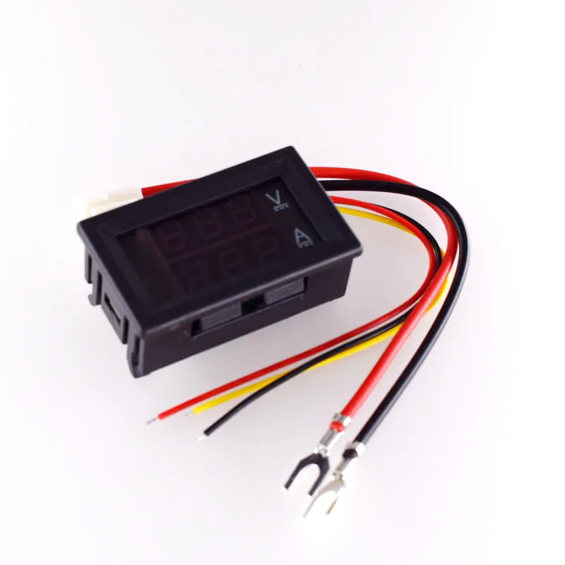 DC 0-100V 100A цифровой вольтметр Амперметр Двойной дисплей детектор напряжения панель измерителя тока Ампер Вольт Калибр 0,28 дюймов 1 красный Bl