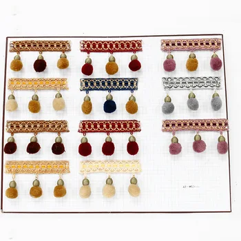 

Pompom Curtain Accessories Lace Trim Tassel Fringe Hair Ball Curtain Sofa Tablecloth Accessories Diy Decoration Fabric Panicle