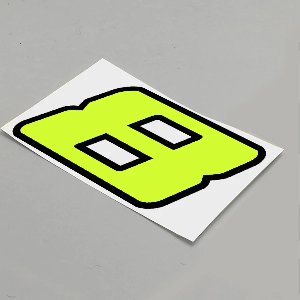 Kiwistar - Adesivo per auto - Verde neon - 24 x 16 cm The Heavy Shocker