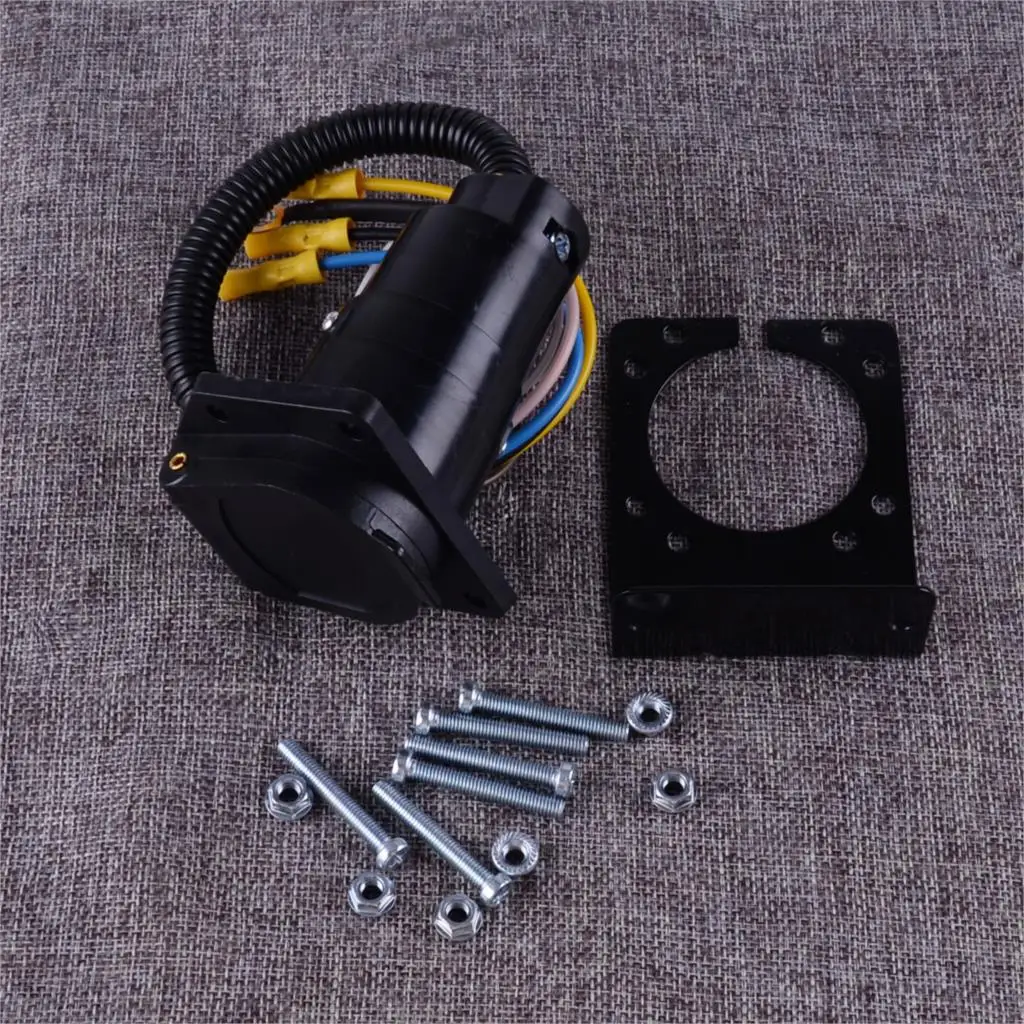 CITALL MIC-AP-210C 4-полосная плоский до 7 способ круглый RV лезвие адаптер для проводки прицепное устройство штепсельная вилка с кронштейном