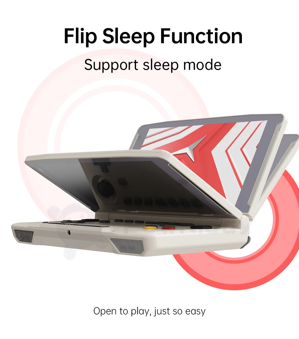 New Powkiddy X18S Android 11 5.5 Inch Touch IPS Screen Flip Handheld Game Console T618 Chip Mobile Game Players Ram 4GB Rom 64GB