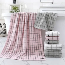 

100% Cotton Bath Beach Towel Sets For Adults 2Pcs/Set Face Cleaning Gift Towels Bathroom 34cm*74cm*1pc Bath Towel 70cm*140cm*1pc