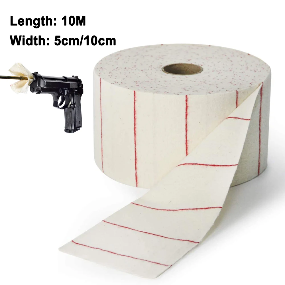 10MTacticalGunCleaningClothPatches5cm10cmWideDIYCleaning