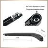 Wiper 12" Rear Wiper Blade & Arm Set Kit For Toyota Yaris 1999 2000 2001 2002 2003 2004 2005 Japan Built Windshield Windscreen 3