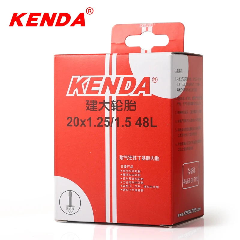 KENDA внутренняя трубка 20 дюймов 20x1.25-1 5 горный велосипед трубки Schrader (Шрадер)