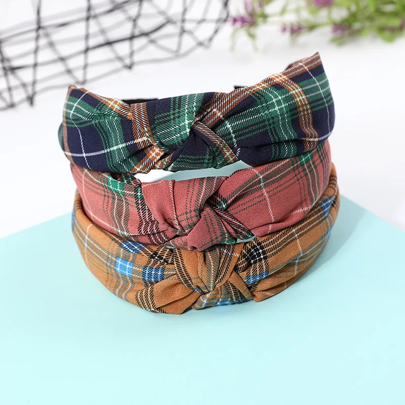 Hot Selling Korean-style Fashion Elegant Pattern Large Rims Headband Versatile Creative Cool Knot Women's Hair Bands