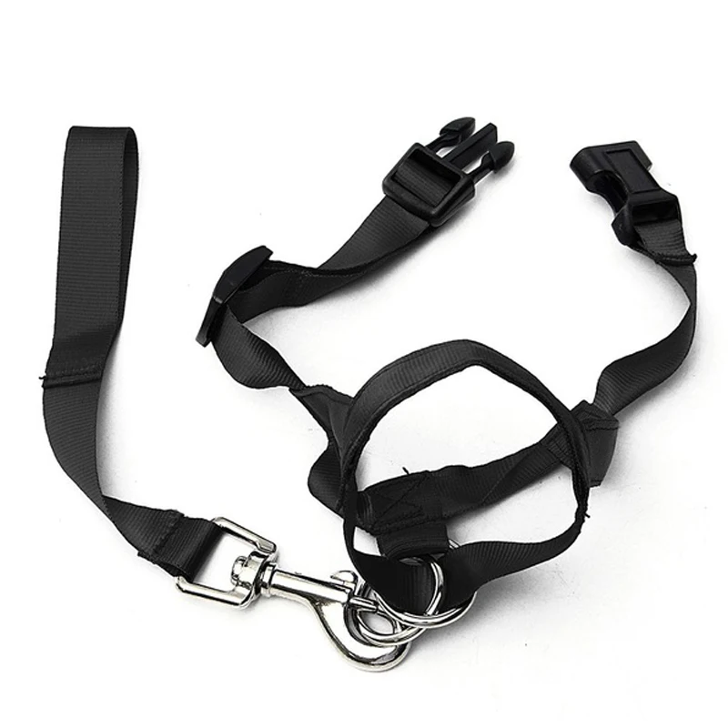 Pet Gentle Leader No Pain No Pull Control Training Leash Adjustable Harness Nose Reign Nylon Dog Head Collar Dog Training Halte