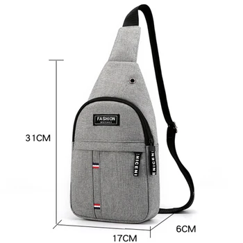 Multifunction Crossbody Shoulder Travel Sling Bag Pack Chest Bag For Male
