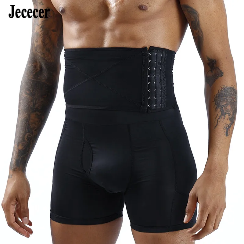 Aismz fitness emagrecimento barriga coxa shapewear cintura acolchoada cueca masculina bunda