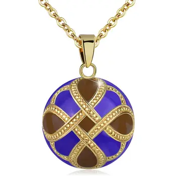 

Eudora Harmony Ball Necklace blue Bell Pregnancy ball Pendant good luck knot Design Musical Ball Necklace for Women Jewelry B325