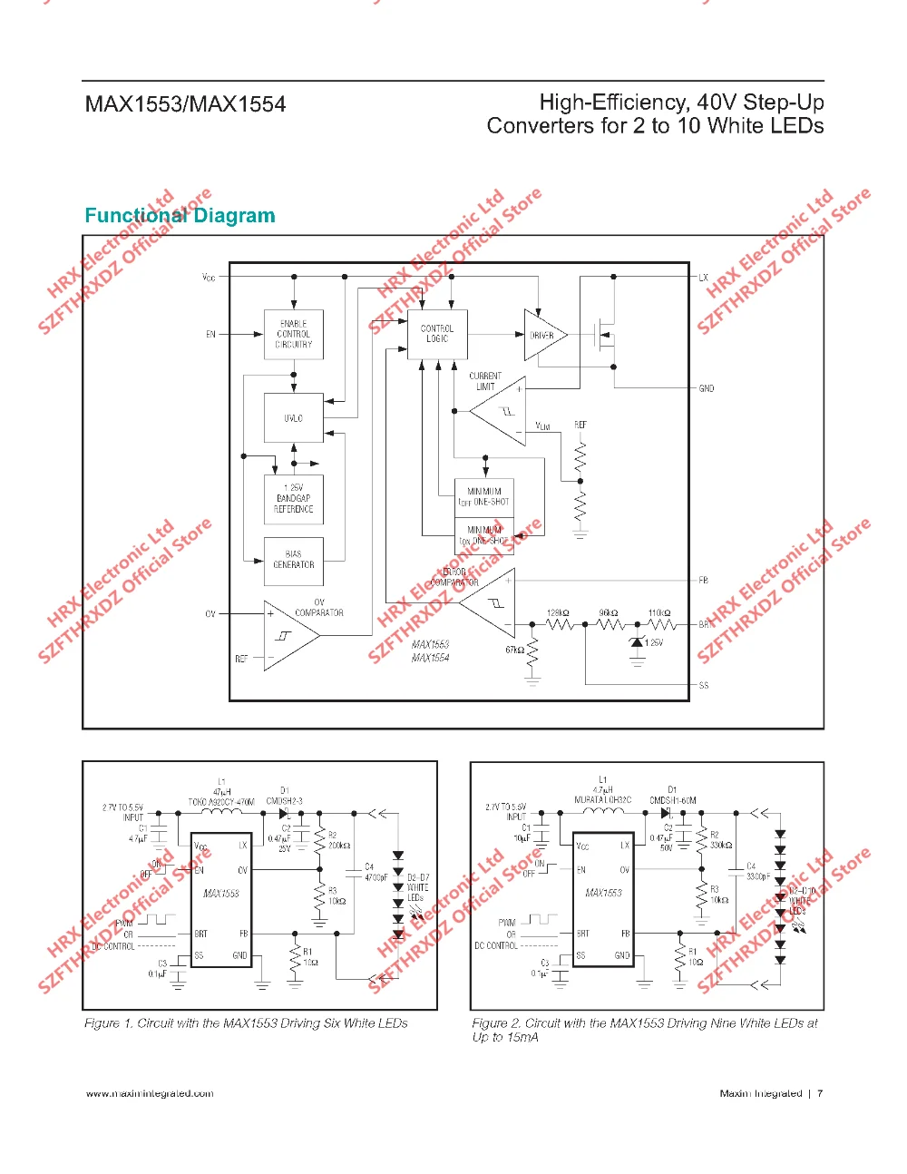MAX1554ETA+ T AGY MAX1553ETA+ T AGX TDFN-8 MAX1554ETA AGY MAX1553ETA AGX TDFN8 светодиодный драйвер освещения