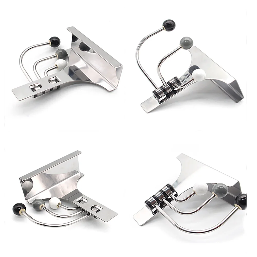 

Storage Organization Hooks, Swivel Hook Foldable Triple Towel Clothes Hanger, Wall Mount Hook, for Bathroom Kitchen Bedroom