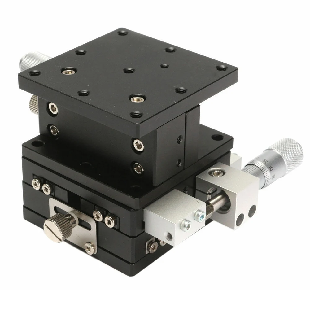 

Newest Axial Linear Stage Trimming Platform Bearing Tuning Sliding Table Lifting 60x60mm