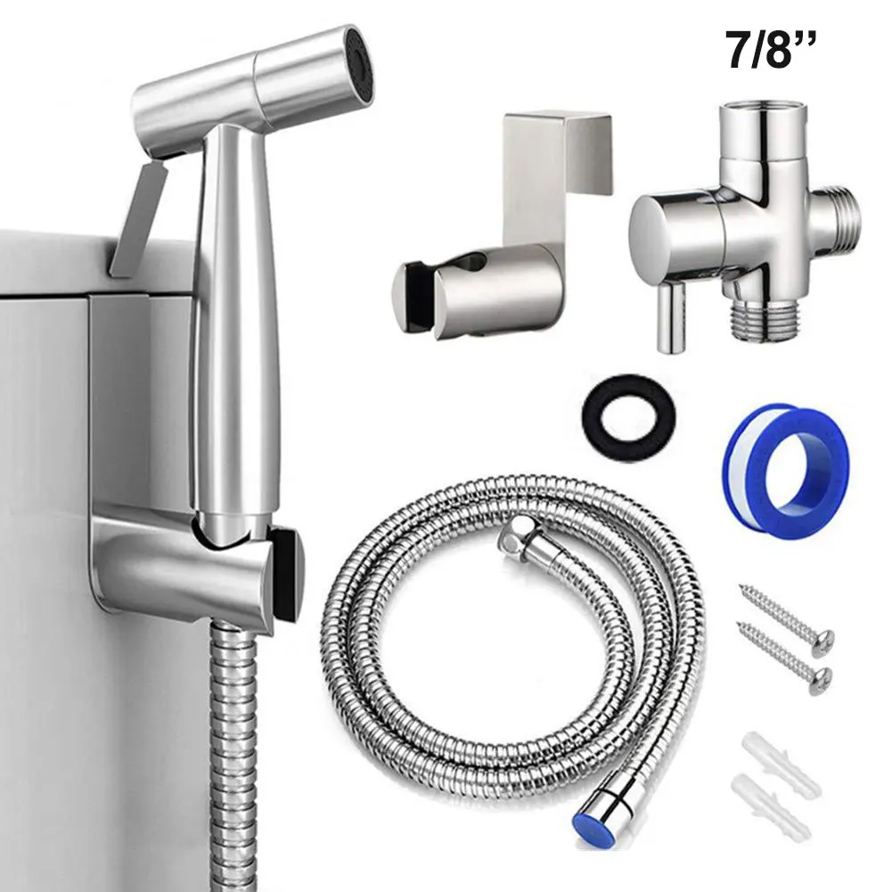 Handheld Toilet bidet sprayer set Kit Stainless Steel Hand Bidet faucet