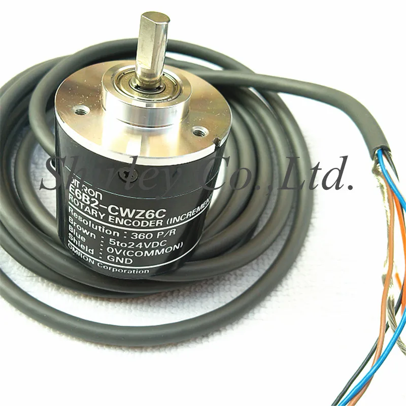 Поворотный энкодер E6B2-CWZ6C E6B2 CWZ6C 10 P/50/300/720/800PR/1200/1500/2048/3000 P/R 3600/5000 P/R импульсов 5 to24vdc