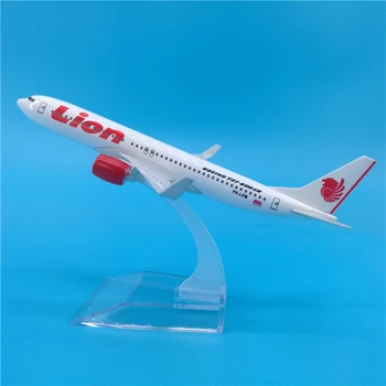 

16cm Lion Airlines Boeing 737-900ER Metal Airplane Model Decoration Lion Air B737-900ER Aircraft Aviation Souvenir Collection