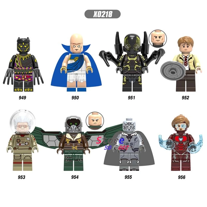 

50pcs Infinity War T'Chaka Observer Yellow Jacket Death Vision Pepper building block for children toys