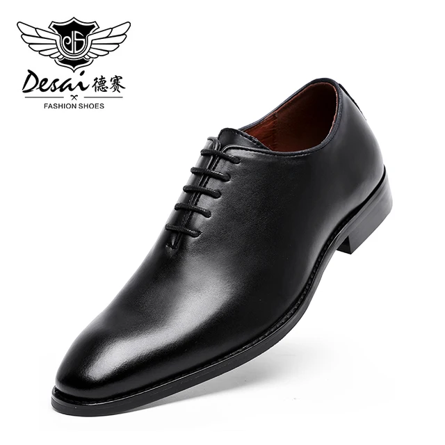 Туфли-оксфорды DESAI мужские из мягкой натуральной кожи, деловой стиль, Повседневная модная удобная обувь 1