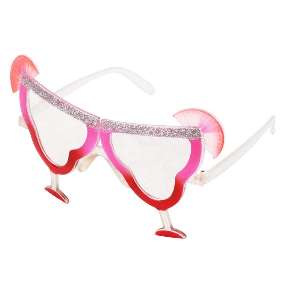 Margarita Goblet Drink Glasses Beach Cocktail Party Sunglasses Tropical Prop