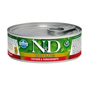 

FARMINA FARMINA CAT N & D PRIME CHICKEN & POMEGRANATE KITTEN bezzernovye for kittens with chicken and pomegranate 80 c