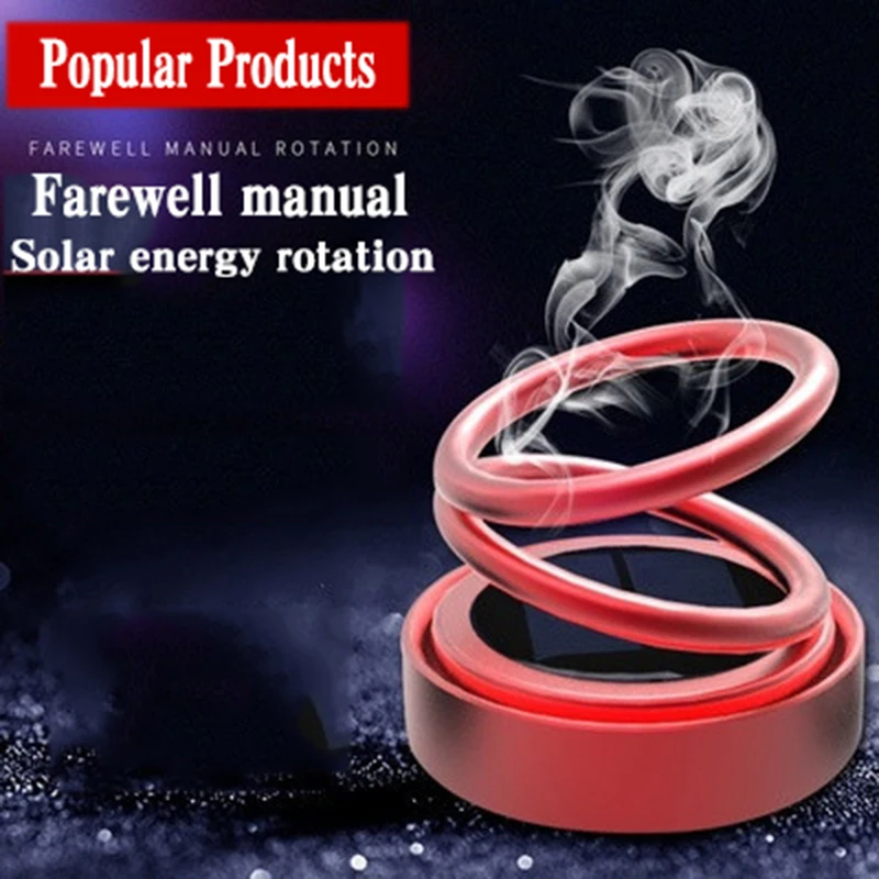 

Automatic rotation of solar energy Car air freshener Purifier auto Fragrance perfume seat marvel air freshener car decoration